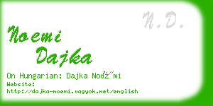 noemi dajka business card